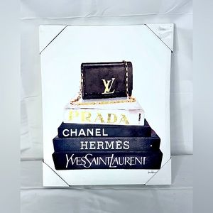 NIB Luxury/Glam Wrapped Canvas Art Work
